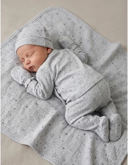Set 6 piese bebe, Stelute, gri