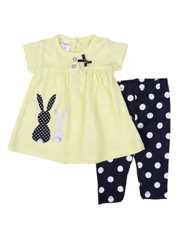 Set baby rabbit buline model galben