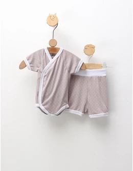 Set baby-summer 2 piese bej