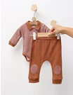 Set bebe, body + pantalon, maro picture - 3