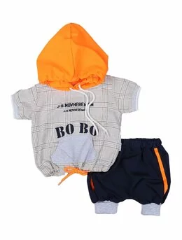 Set BOBO fashion portocaliu 80 (9-12 luni)
