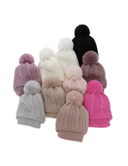 Set caciula cu fular Candy corai