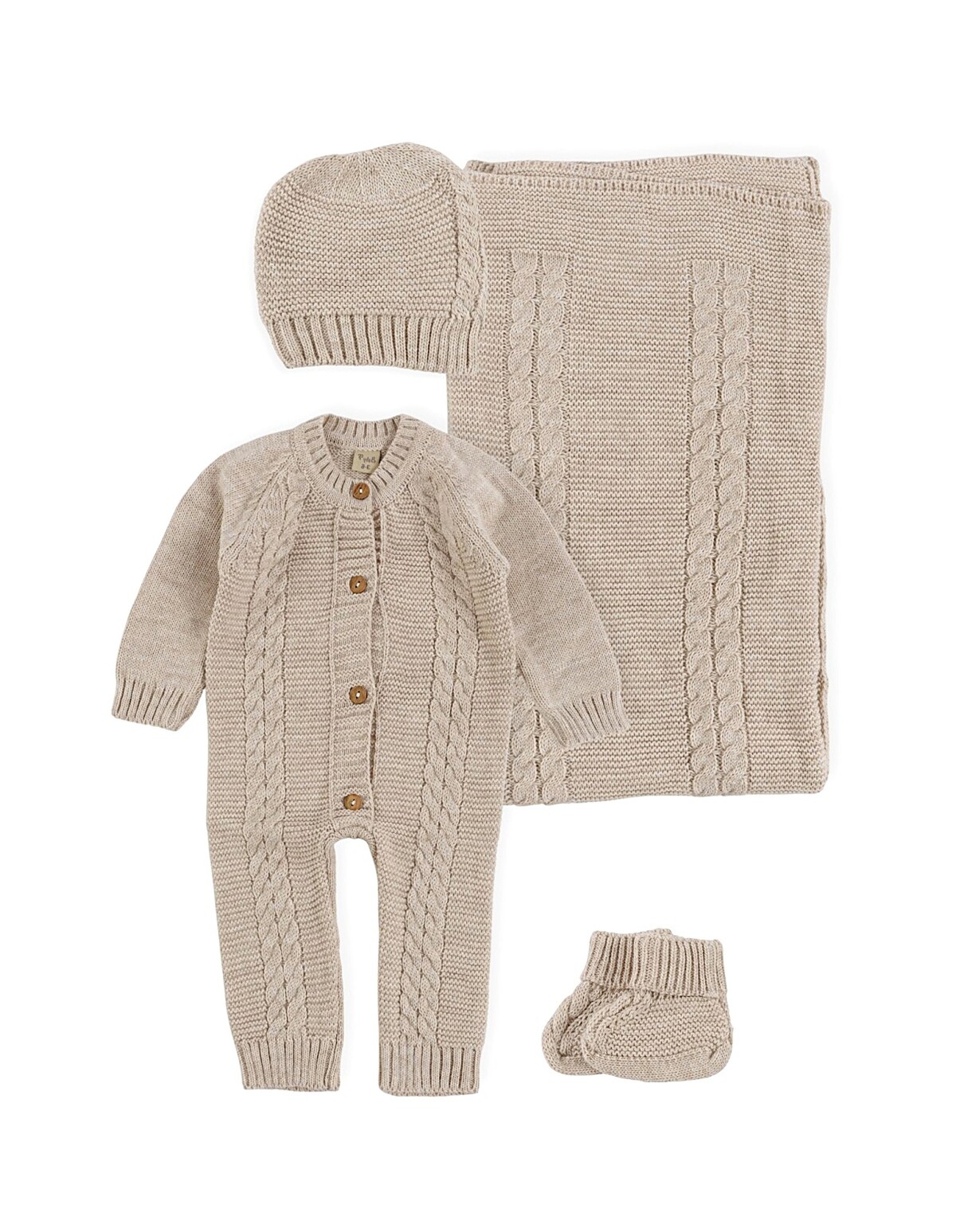 Set cadou 4 piese acrilic, bej