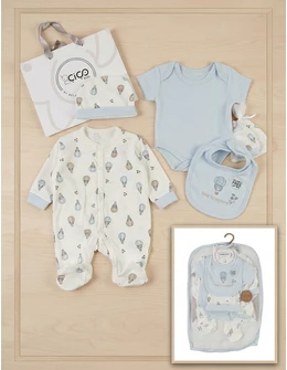 Set cadou 5 piese, explore, blue 74 (6-9 luni)