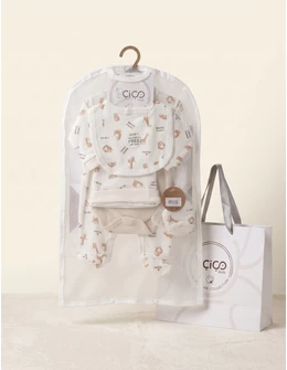 Set cadou 5 piese, girafa i love mummy, alb