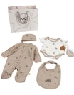Set cadou 5 piese, imprimeu panda, bej picture - 5