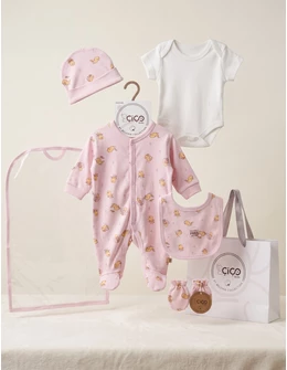 Set cadou 5 piese, puisori, roz