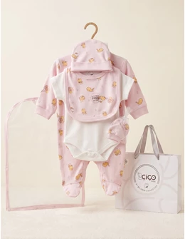 Set cadou 5 piese, puisori, roz