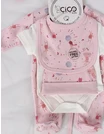 Set cadou 5 piese, stars rabbit, roz picture - 4