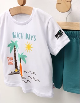 Set de vara, Beach Days-Sun Time, alb