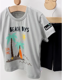 Set de vara, Beach Days-Sun Time, gri