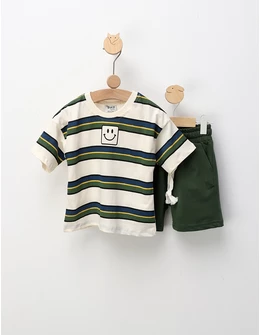 Set de vara, Smiley Face, cu verde