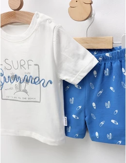 Set de vara, Surf, Sun, Summer, alb-albastru