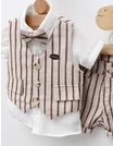 Set elegant 4 piese din in crem-maro picture - 2
