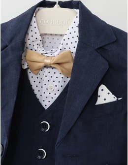 Set elegant Augustus bleumarin-bej 2