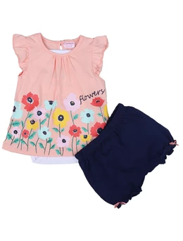 Set flowers 3 piese model coral 92(18-24 luni)