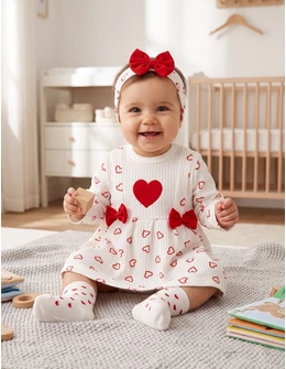 Set Fustita, Sosete, Bentita, alb-rosu
