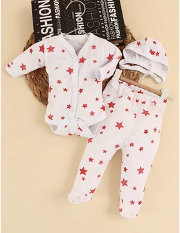 Set greieras bebelusi 3 piese stele rosii