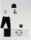 Set in cutie PRINCE alb-bleumarin 4
