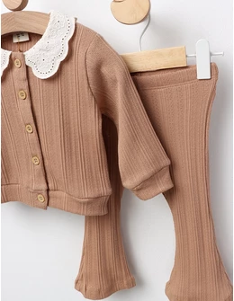 SET Ingrid 2 piese premium maro