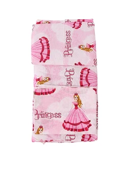 Set lenjerie patut 3 piese roz-printese