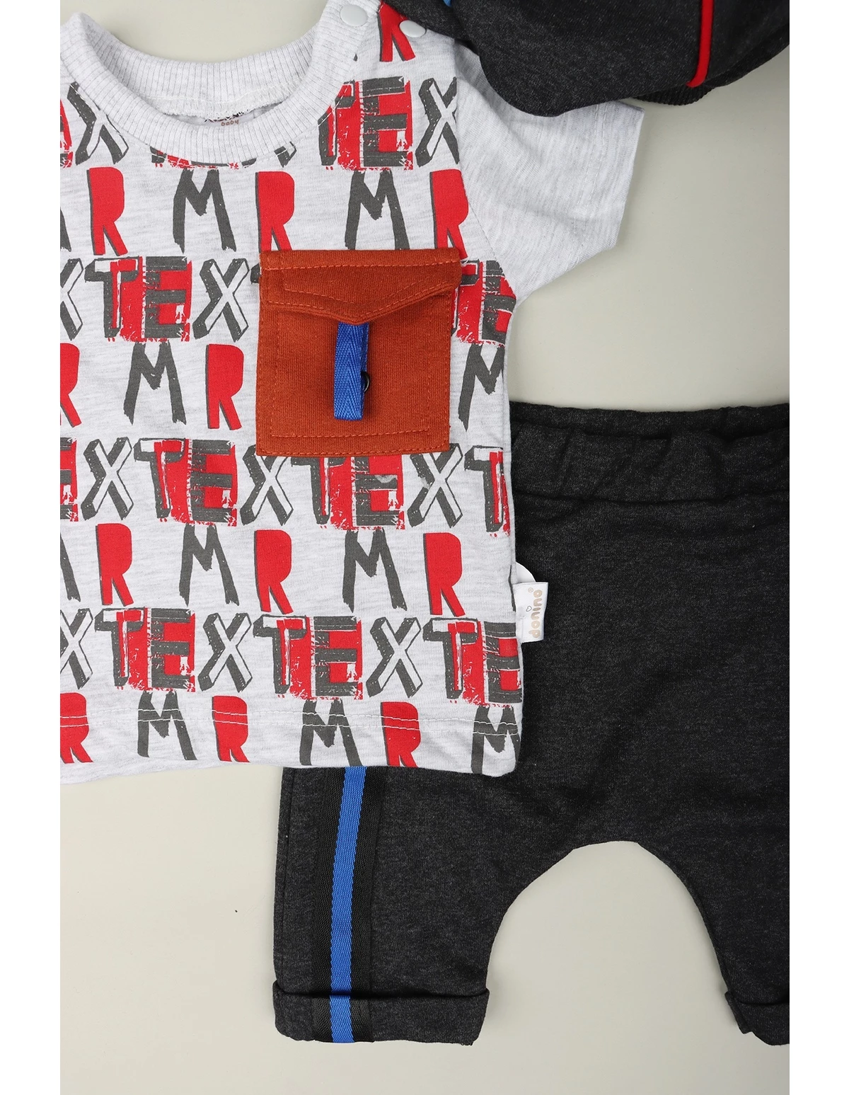 Set MR TEX model cu buzunar maro
