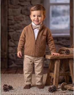 Set premium Authentic Style, maro-crem