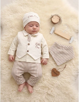 Set premium Baby Boy Martin, crem-bej
