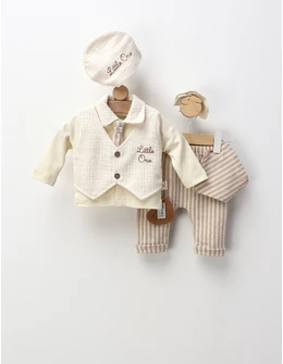 Set premium Baby Boy Martin, crem-bej