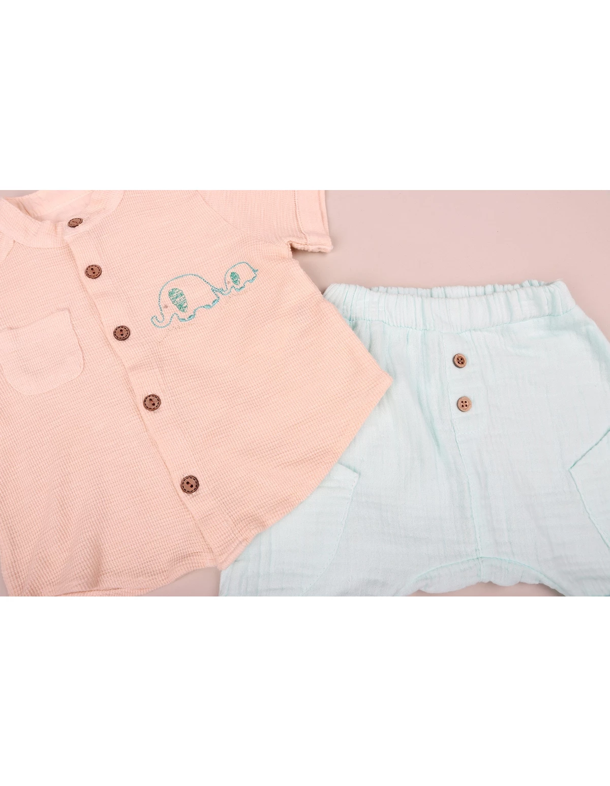 Set premium mamy-baby elefant model crem