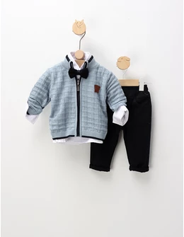 Set premium Ursuletul Fashion, albastru