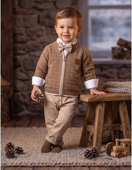 Set premium Ursuletul Fashion, maro