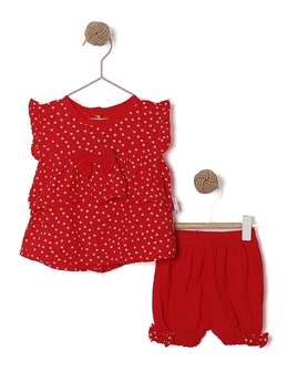 Set Ramona 2 piese model rosu