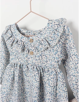 Set rochita si palton Mamobaby bleumarin 2