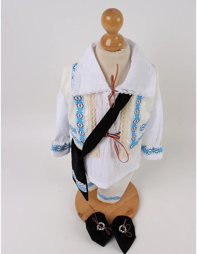 Set Traditional 6 piese, Armand, alb-blue picture - 4