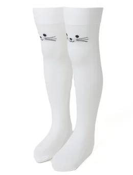 Sosete albe lungi pisicuta 2 1