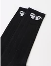 Sosete lungi negru cu funda alba picture - 4