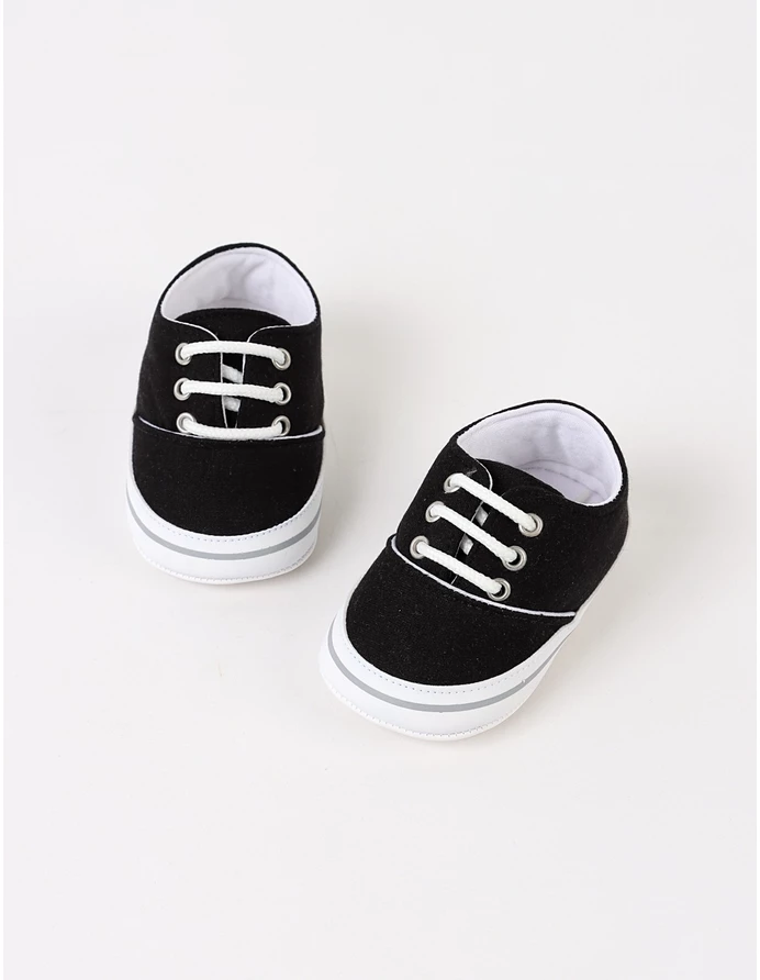 Tenisi bebe, First Steps, cu negru picture - 2