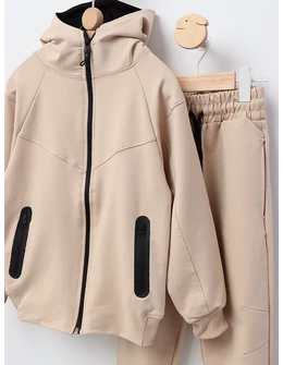 Trening Sport Boy Premium, crem