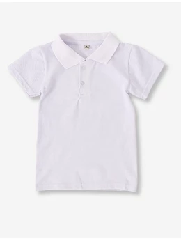 Tricou pentru baietei stil POLO model alb