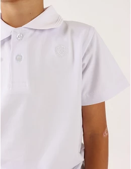 Tricou pentru baietei stil POLO model alb
