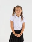 Tricou pentru fetite stil POLO model alb picture - 1