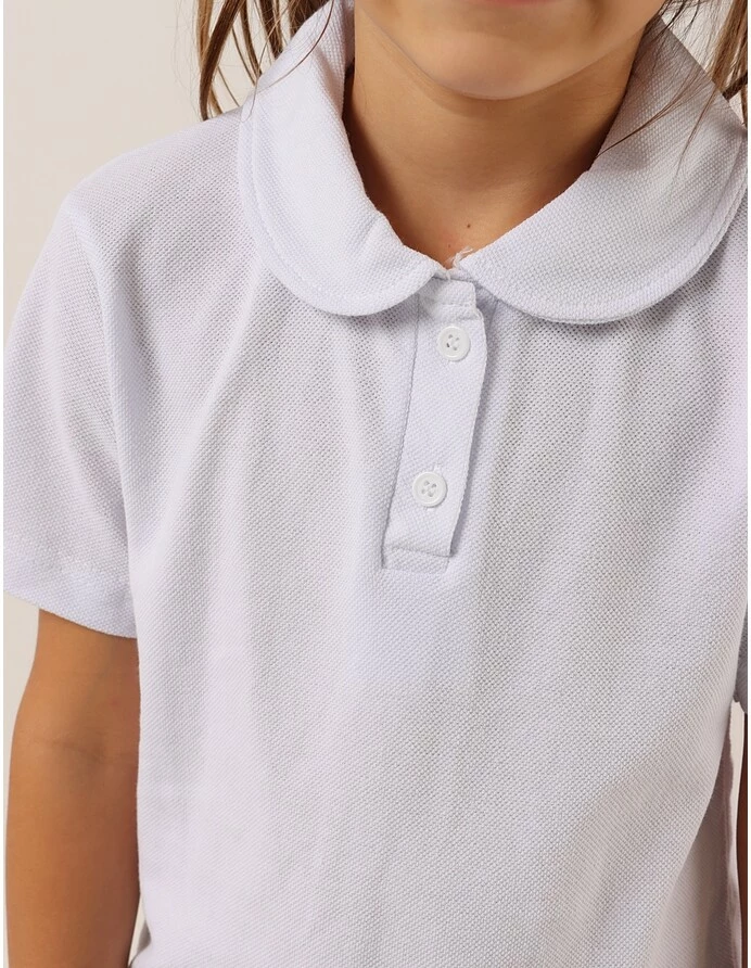 Tricou Polo fetite alb picture - 2