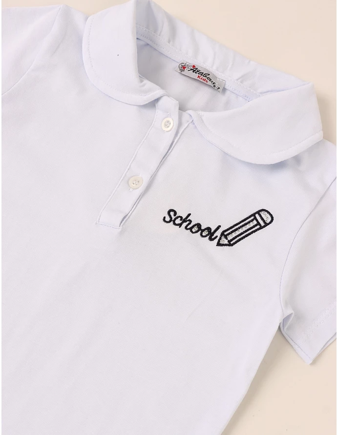 Tricou polo, School, alb picture - 3