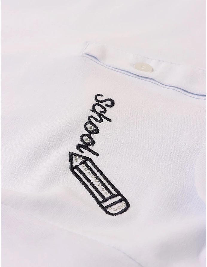 Tricou polo, School, alb picture - 4