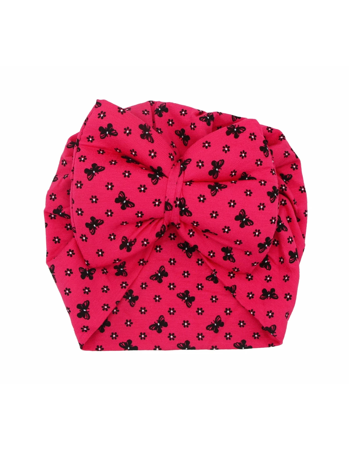 Turban ciclam cu fluturasi model 79