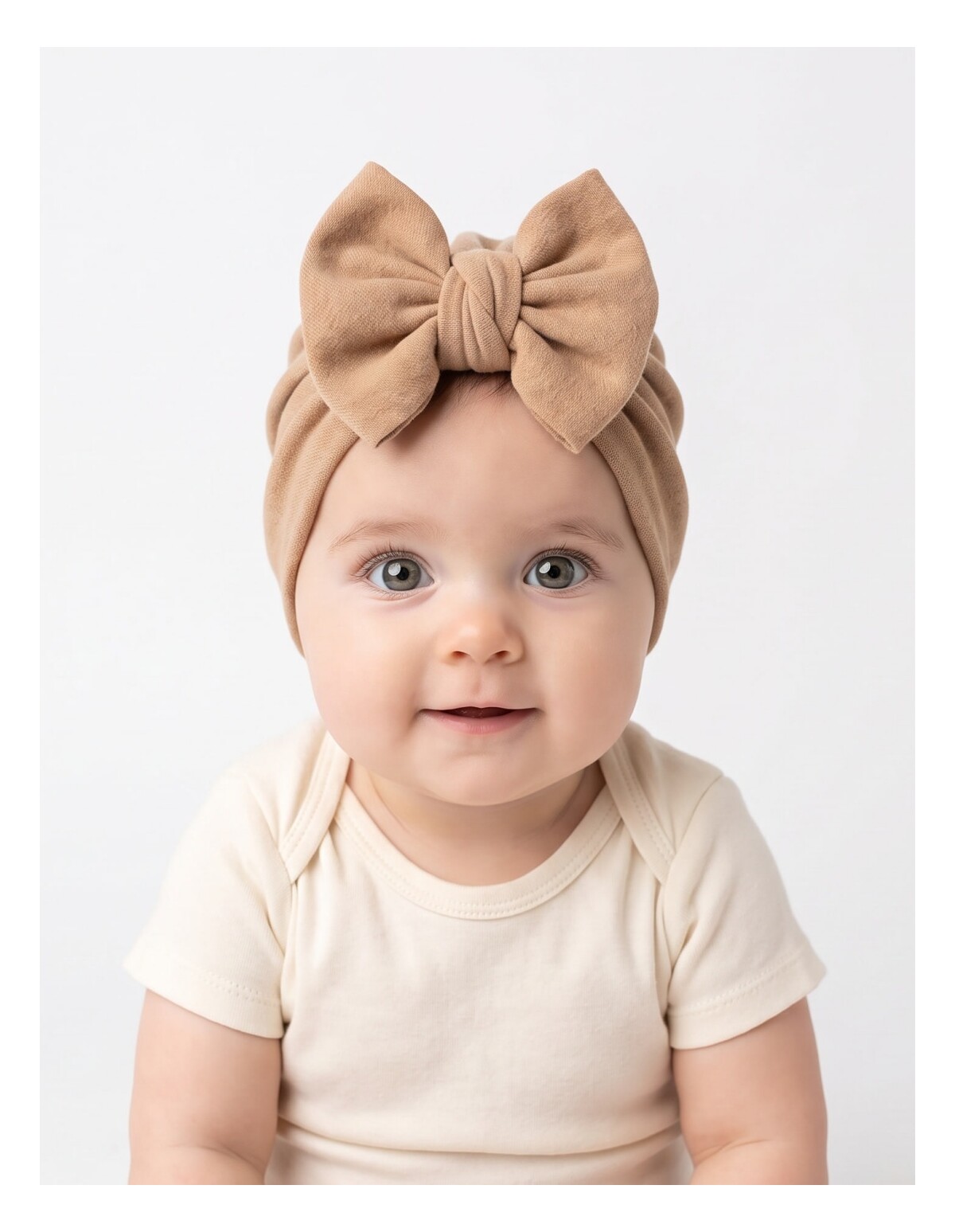 Turban cu fundita SELLY bej MD5