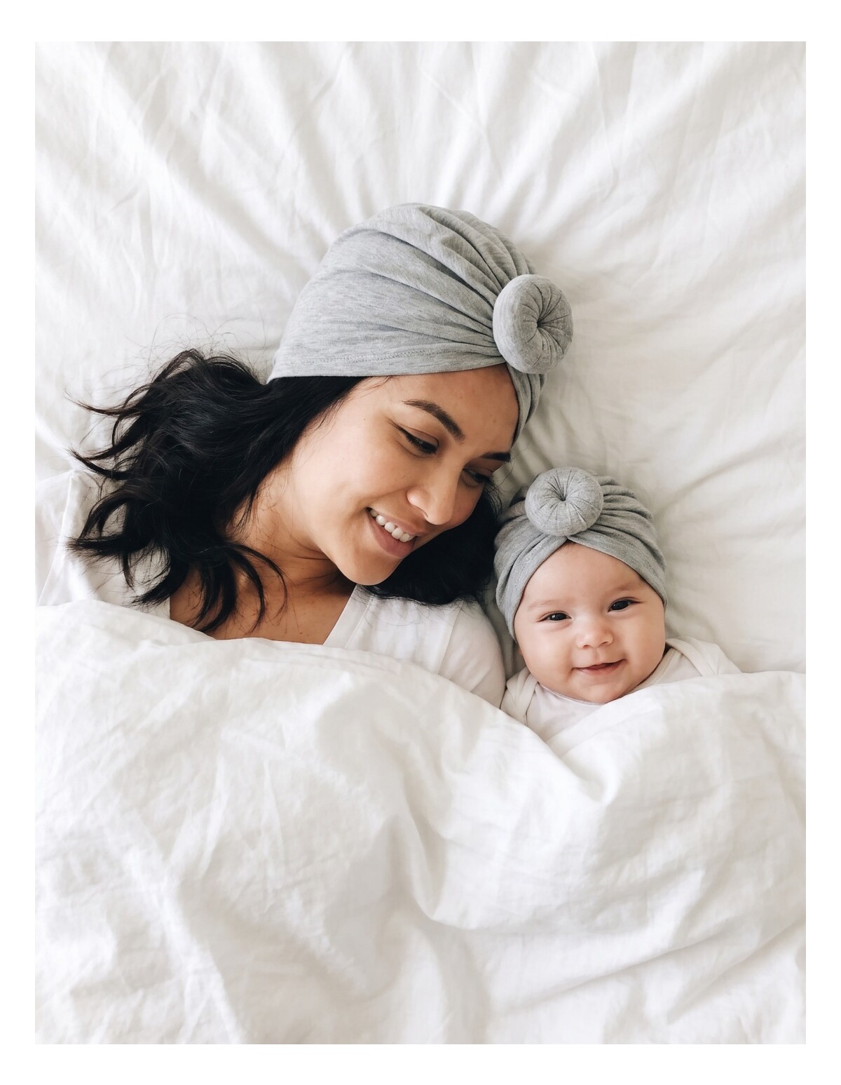 Turban MAMA-COPIL gri M7