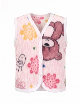 Vesta polar bebe roz-multicolor ursuleti