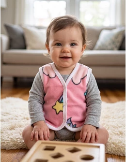 Vesta polar bebe roz-Unicorn